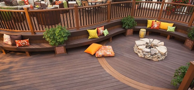 Gray TREX Decking in Lynwood, CA